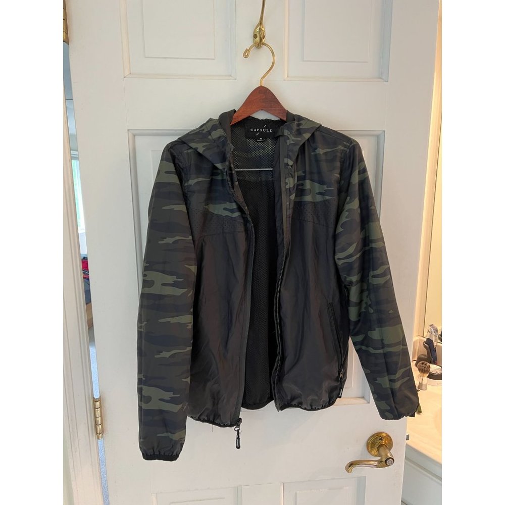 Youth Medium (8) Camo Rain-Windbreaker